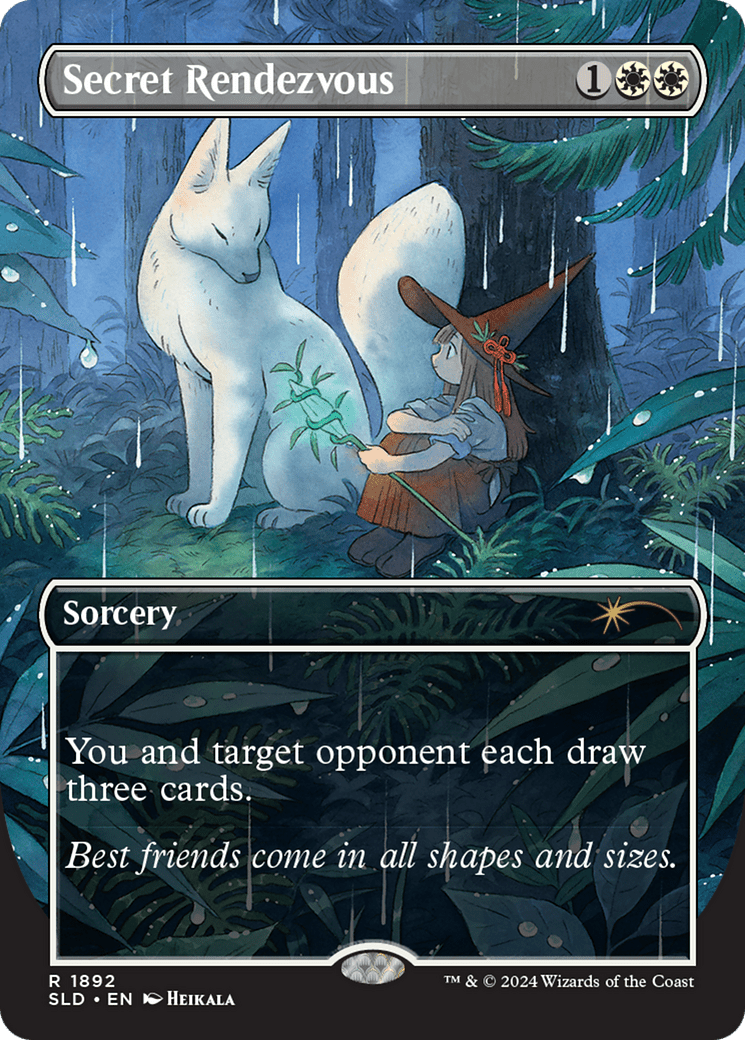 Secret Rendezvous (1892) [Secret Lair Drop]  (Borderless) Foil