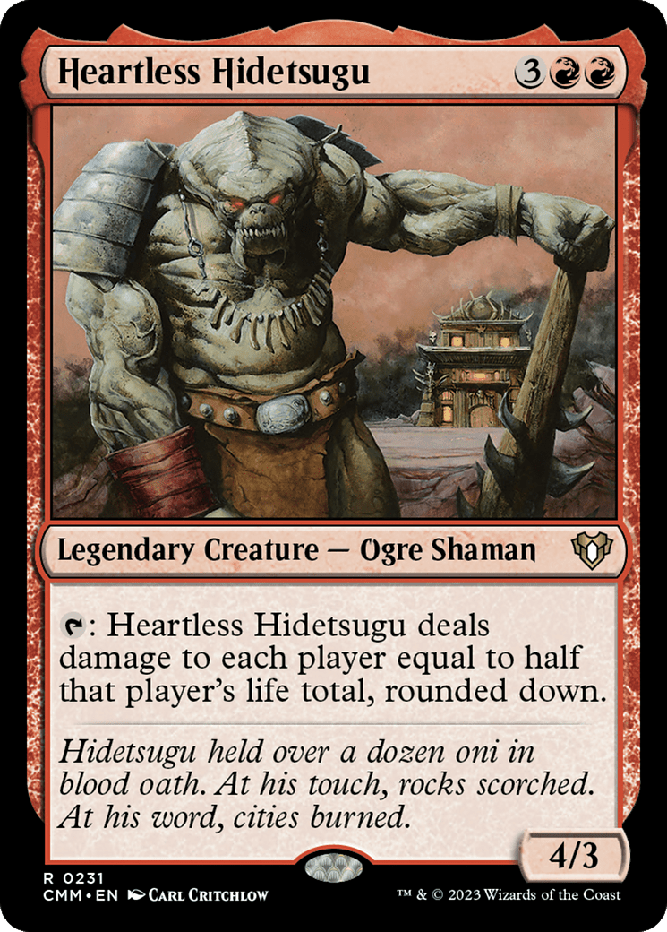 Heartless Hidetsugu [Commander Masters] Foil