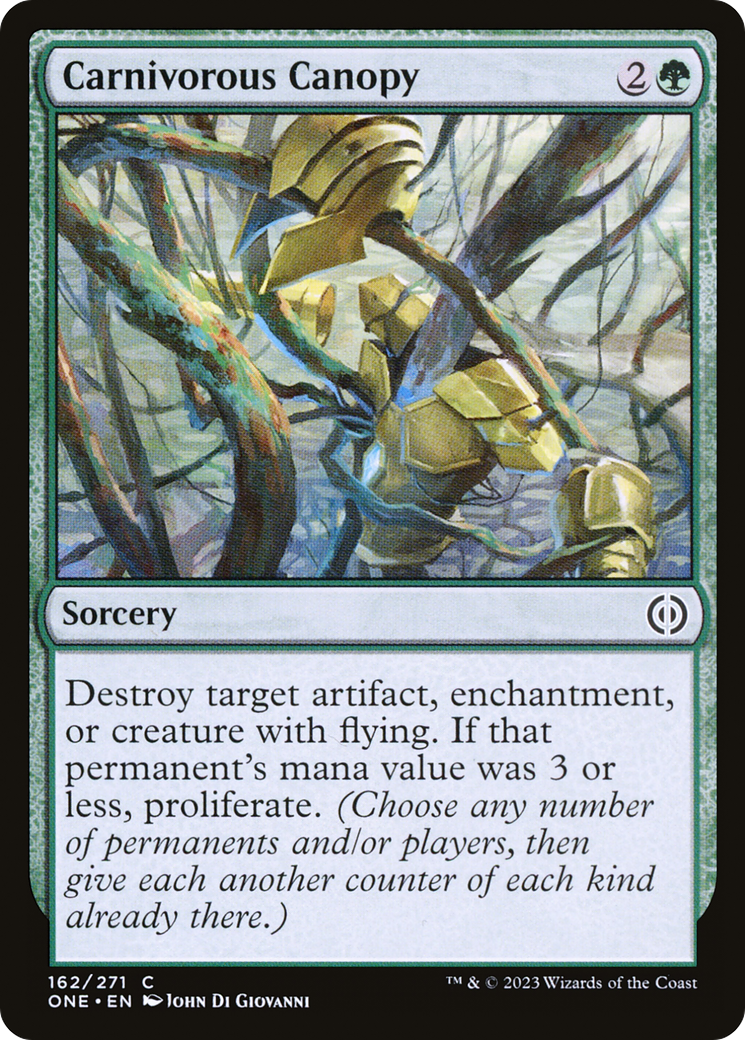 Carnivorous Canopy [Phyrexia: All Will Be One] Foil