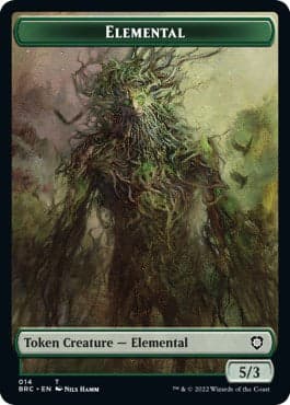 Elemental Token [The Brothers' War Commander Tokens] Foil