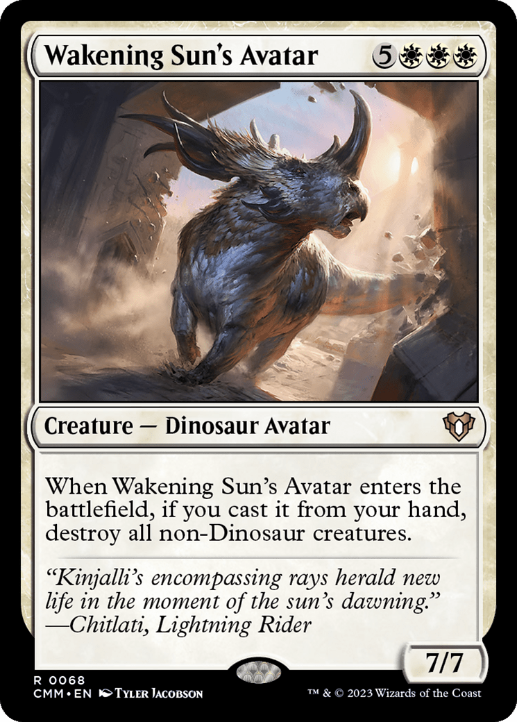 Wakening Sun's Avatar [Commander Masters] Foil