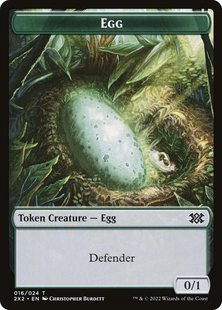Egg (T2X2-016) - Double Masters 2022 Tokens Foil