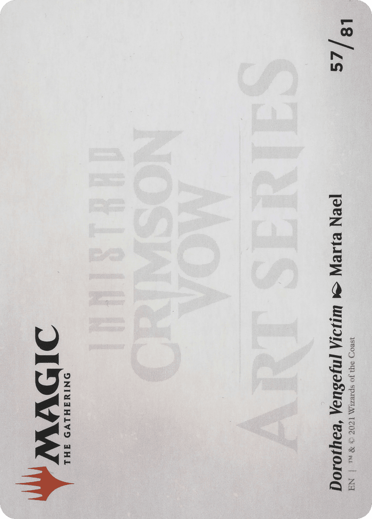 Dorothea, Vengeful Victim // Dorothea, Vengeful Victim (AVOW-057) - Crimson Vow Art Series (Borderless)