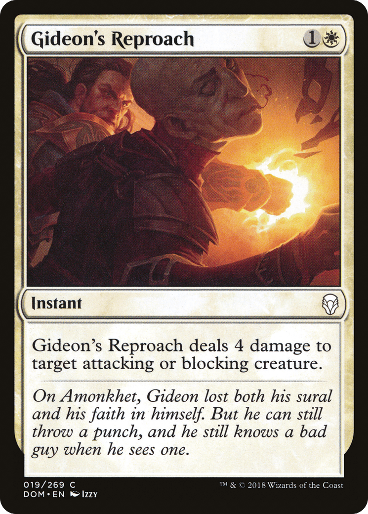 Gideon's Reproach [Dominaria] Foil