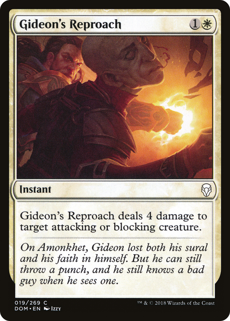 Gideon's Reproach [Dominaria] Foil