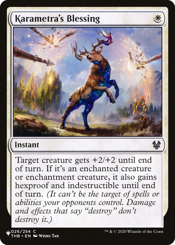 Karametra's Blessing |  (THB-26) [The List]