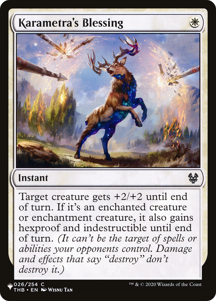 Karametra's Blessing |  (THB-26) [The List]