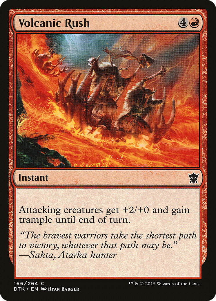 Volcanic Rush [Dragons of Tarkir] Foil
