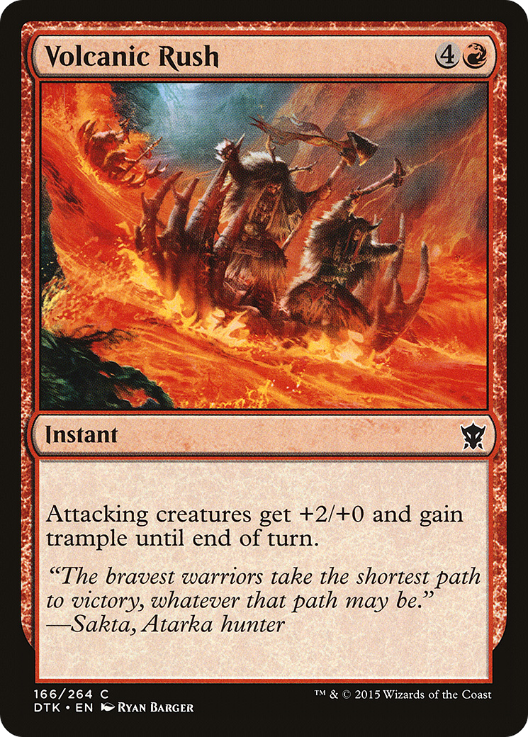 Volcanic Rush [Dragons of Tarkir] Foil