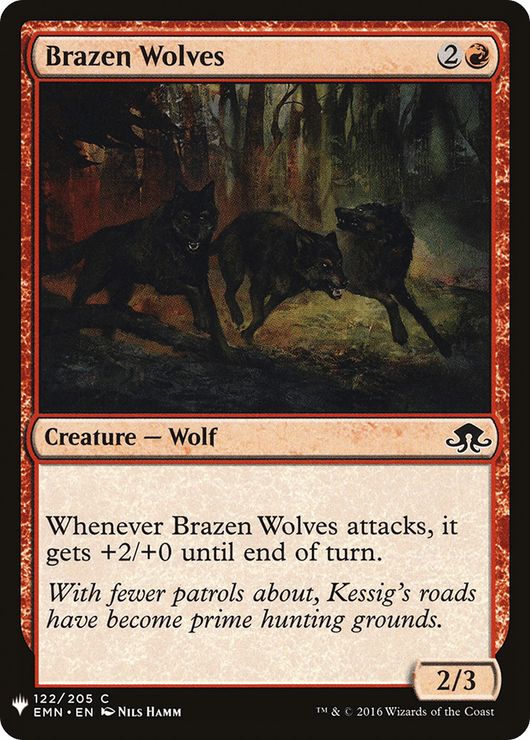Brazen Wolves |  (EMN-122) [The List]