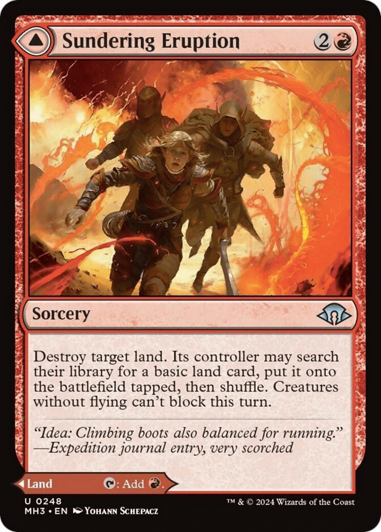 Sundering Eruption // Volcanic Fissure [Modern Horizons 3] Foil