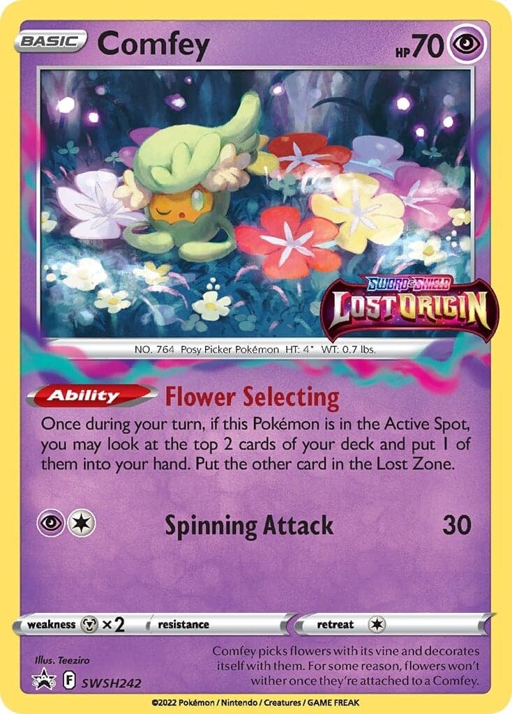 Comfey (Prerelease) SWSH242/307 - SWSH Sword & Shield Promo Cards Holofoil