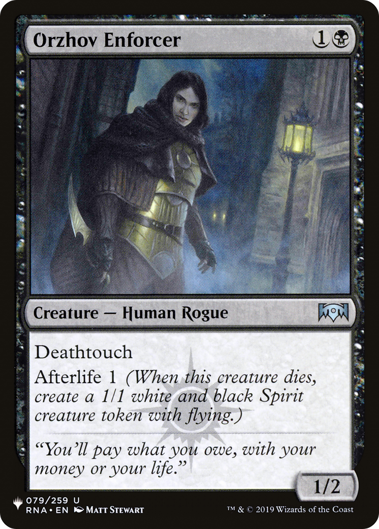 Orzhov Enforcer |  (RNA-79) [The List]