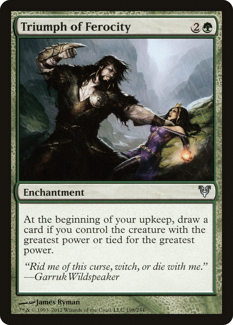 Triumph of Ferocity [Avacyn Restored] Foil