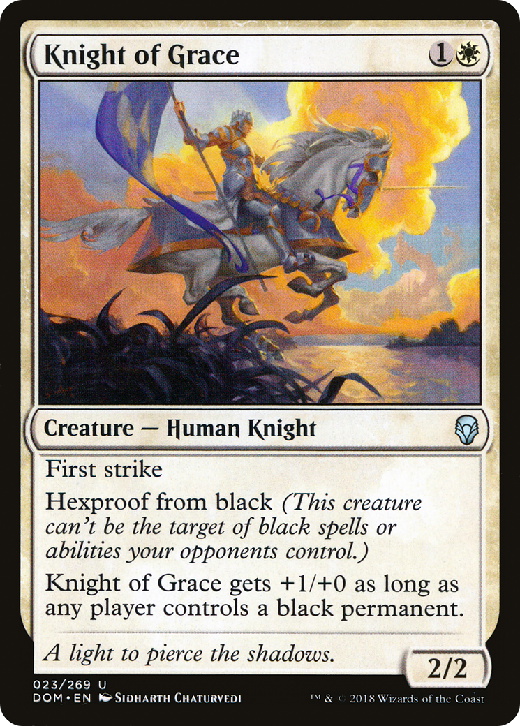 Knight of Grace [Dominaria] Foil
