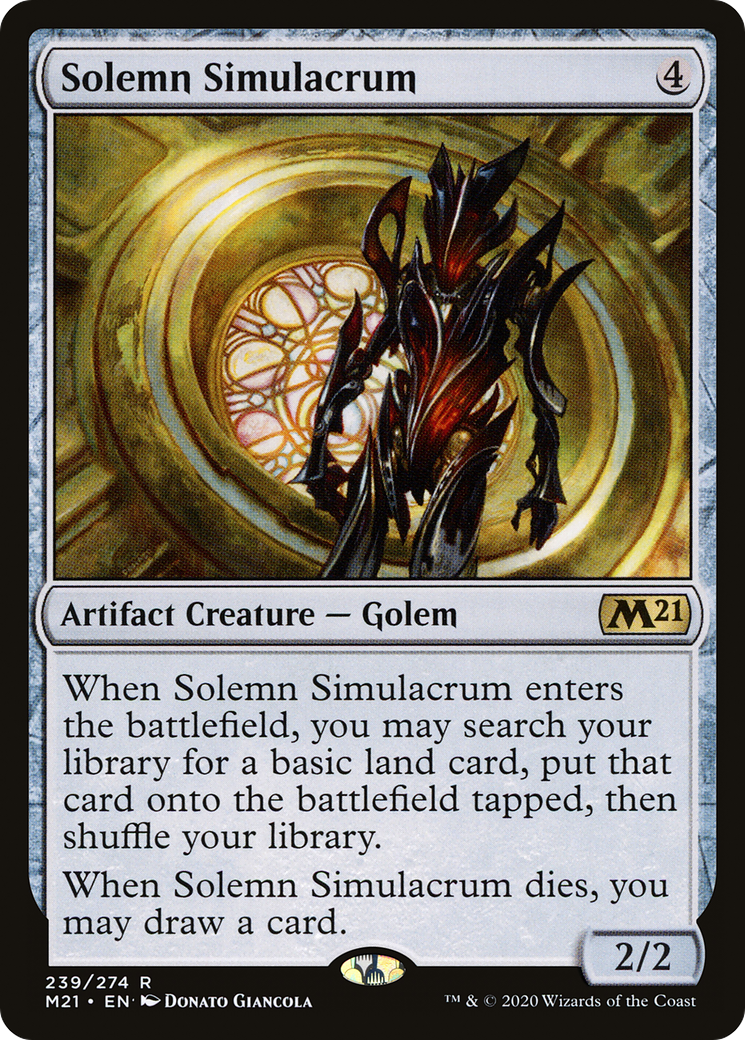 Solemn Simulacrum [Core Set 2021] Foil