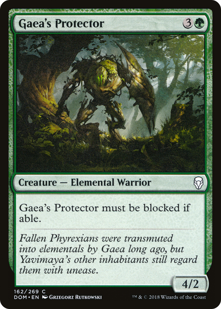 Gaea's Protector [Dominaria] Foil