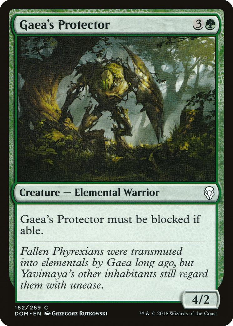 Gaea's Protector [Dominaria] Foil