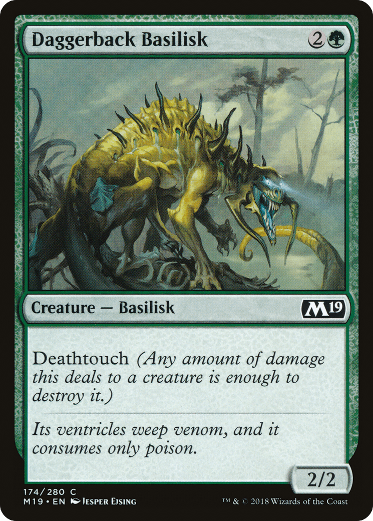 Daggerback Basilisk [Core Set 2019] Foil
