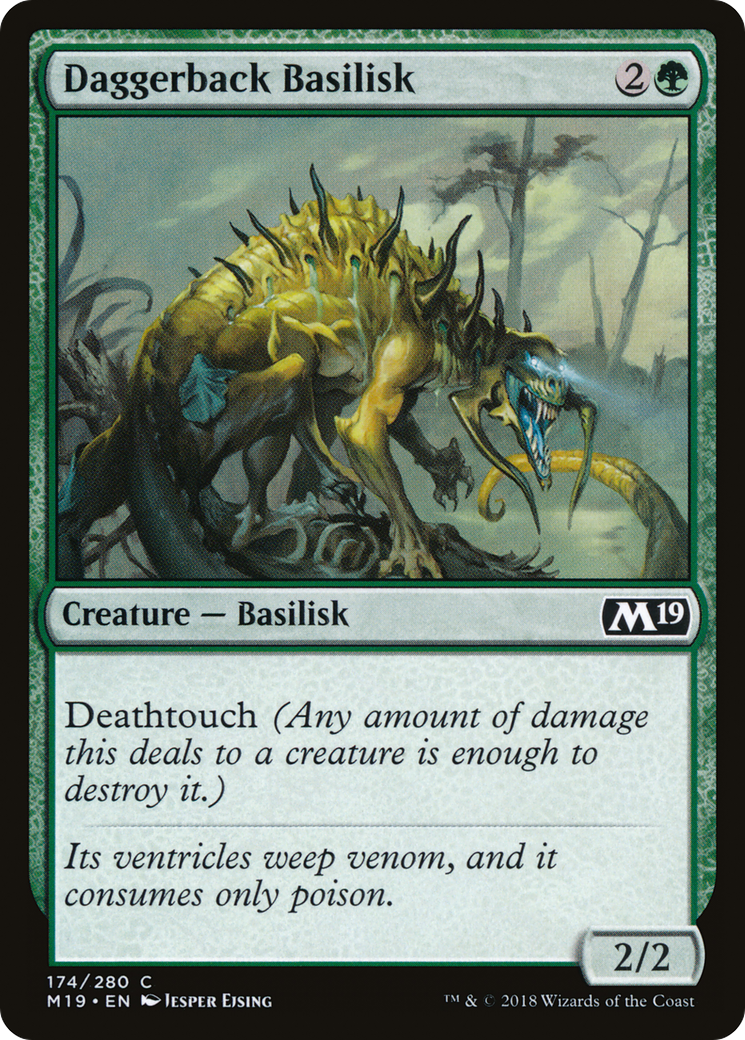 Daggerback Basilisk [Core Set 2019] Foil