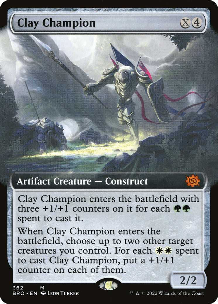 Clay Champion (Extended Art) [The Brothers' War] Foil