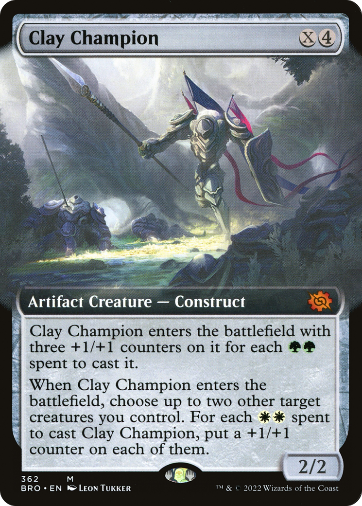 Clay Champion (Extended Art) [The Brothers' War] Foil
