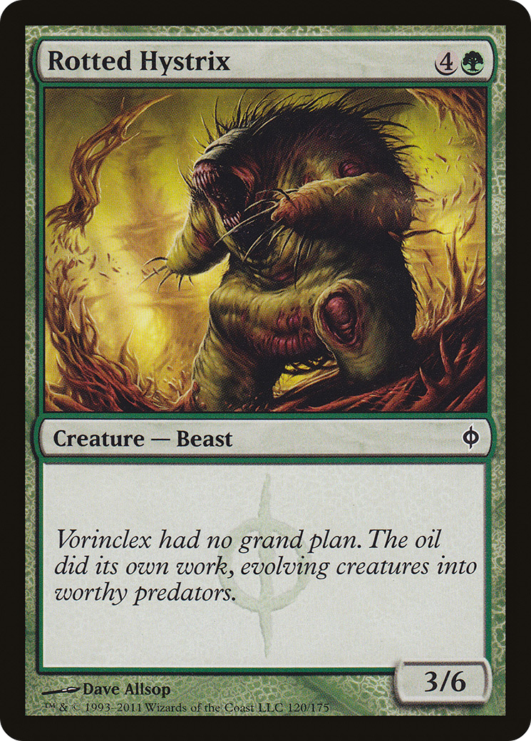 Rotted Hystrix [New Phyrexia] Foil