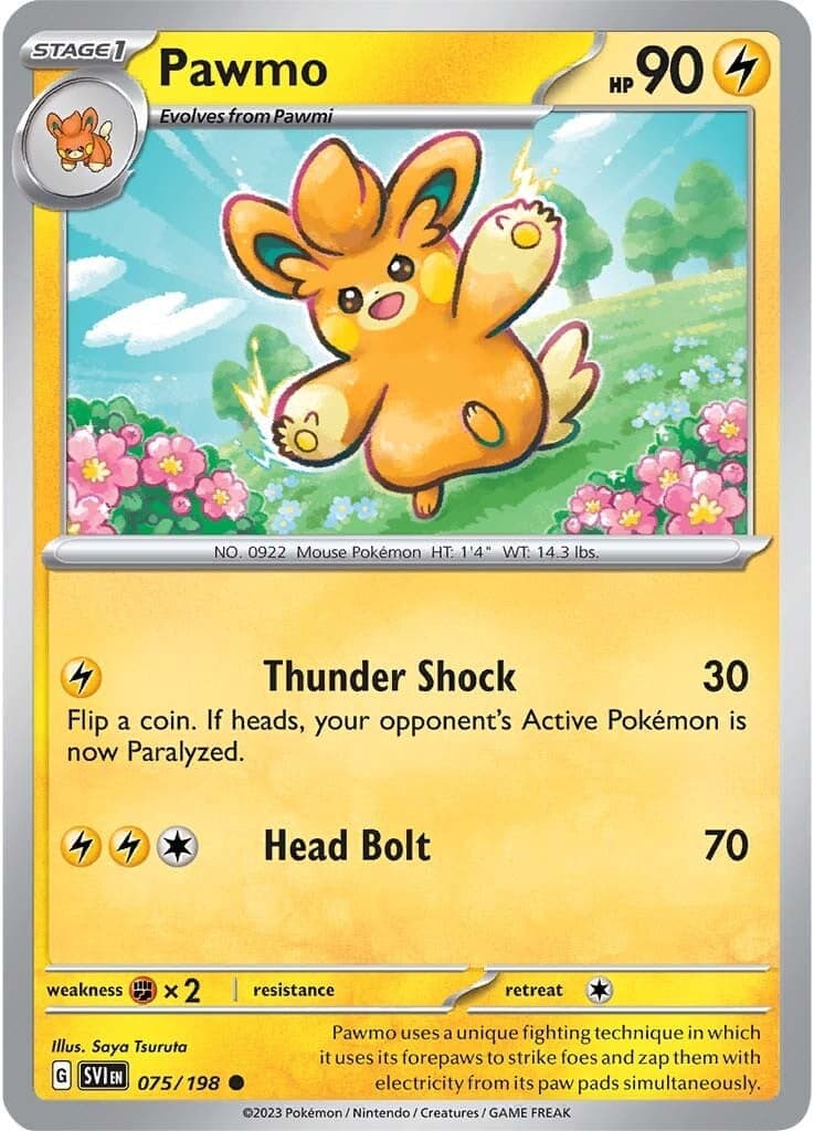 Pawmo 075- SV01 Scarlet & Violet Base Set Reverse Holofoil