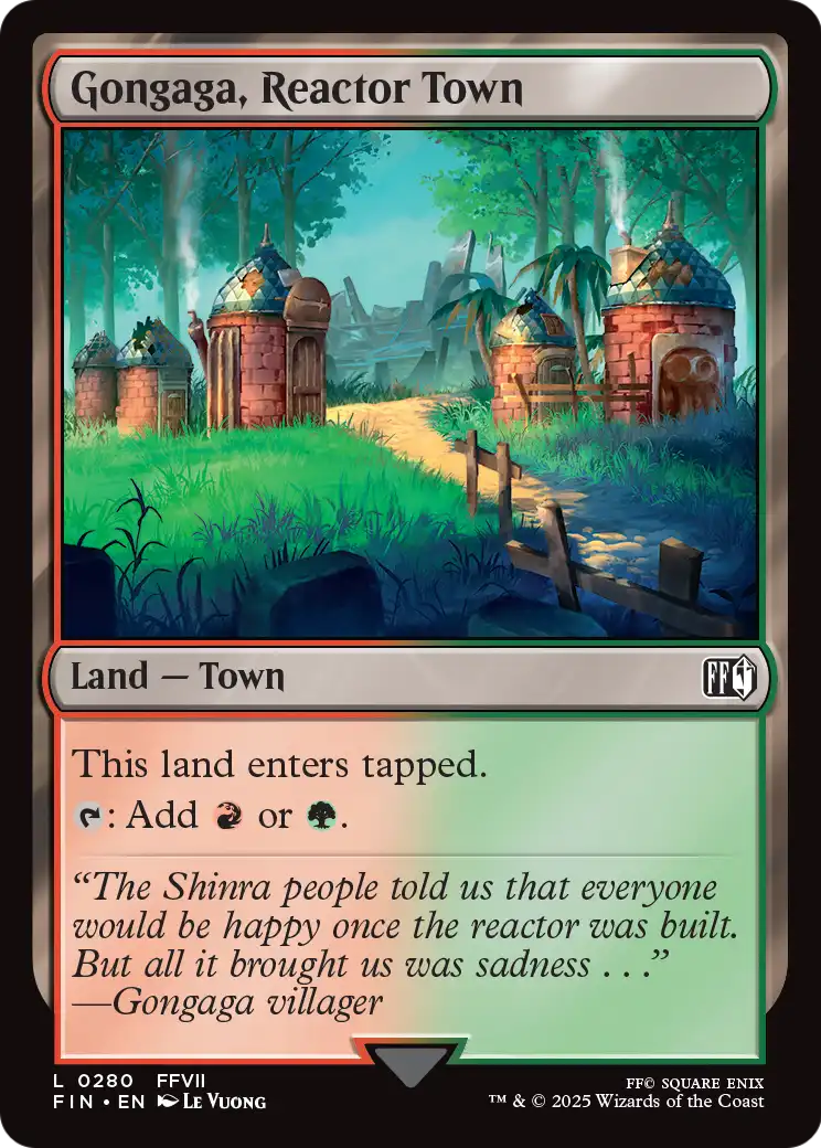 Gongaga, Reactor Town (280) [FINAL FANTASY]  Foil
