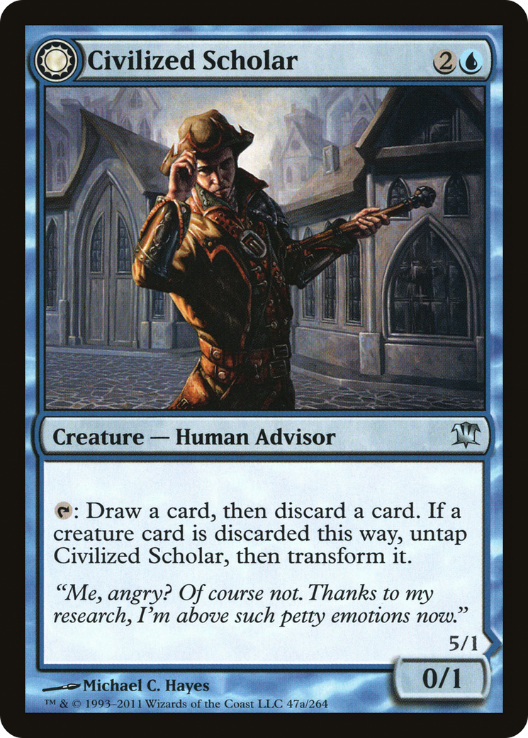 Civilized Scholar // Homicidal Brute [Innistrad] Foil
