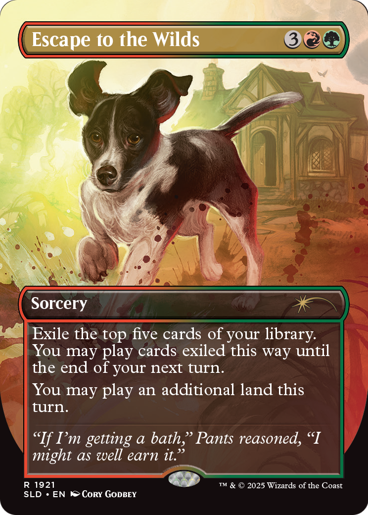 Escape to the Wilds (1921) [Secret Lair Drop]  (Borderless) Foil