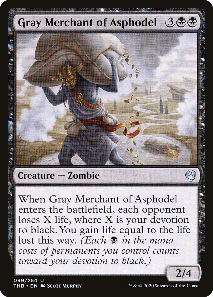 Gray Merchant of Asphodel [Theros Beyond Death] Foil
