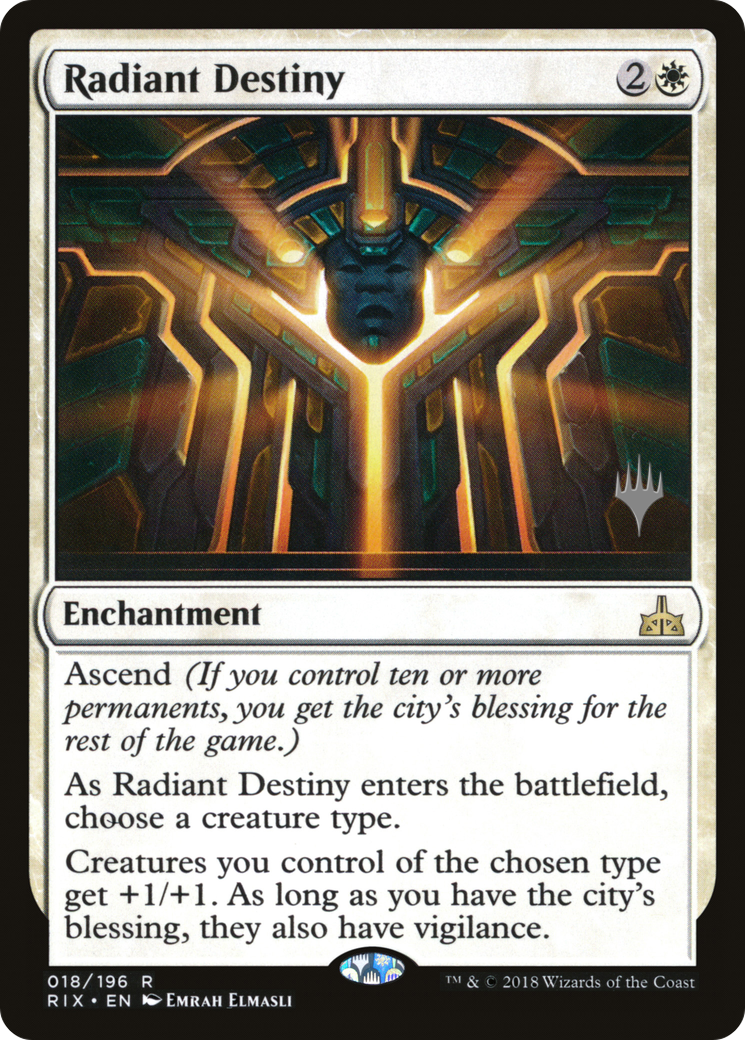 Radiant Destiny (Promo Pack) [Rivals of Ixalan Promos] Foil