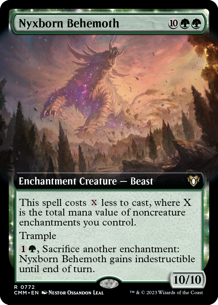 Nyxborn Behemoth (Extended Art) [Commander Masters] Foil