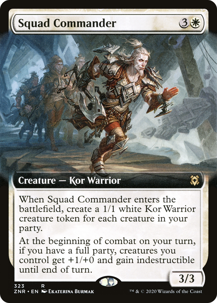 Squad Commander (Extended Art) [Zendikar Rising] Foil