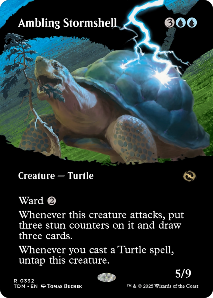 Ambling Stormshell (Borderless) (332) [Tarkir: Dragonstorm]