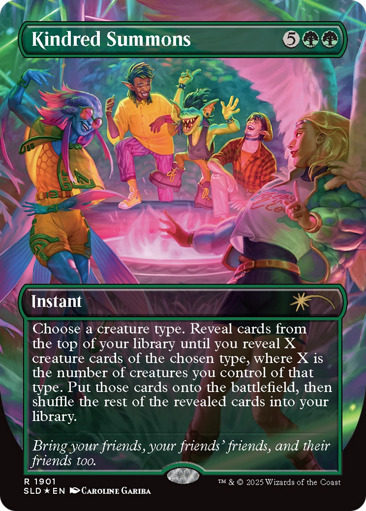 Kindred Summons (Double Rainbow Foil) (1901) [Secret Lair Drop Series]  Foil