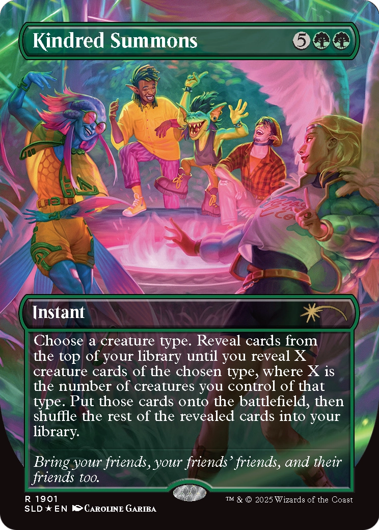 Kindred Summons (Double Rainbow Foil) (1901) [Secret Lair Drop Series]  Foil