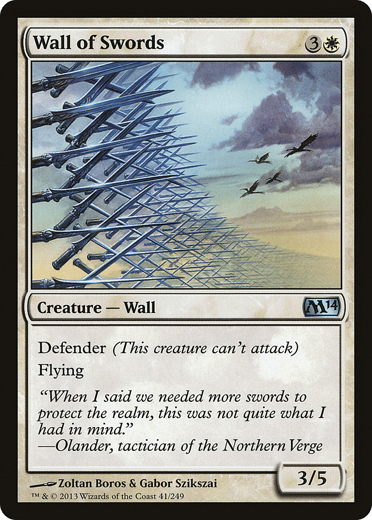 Wall of Swords [Magic 2014] Foil