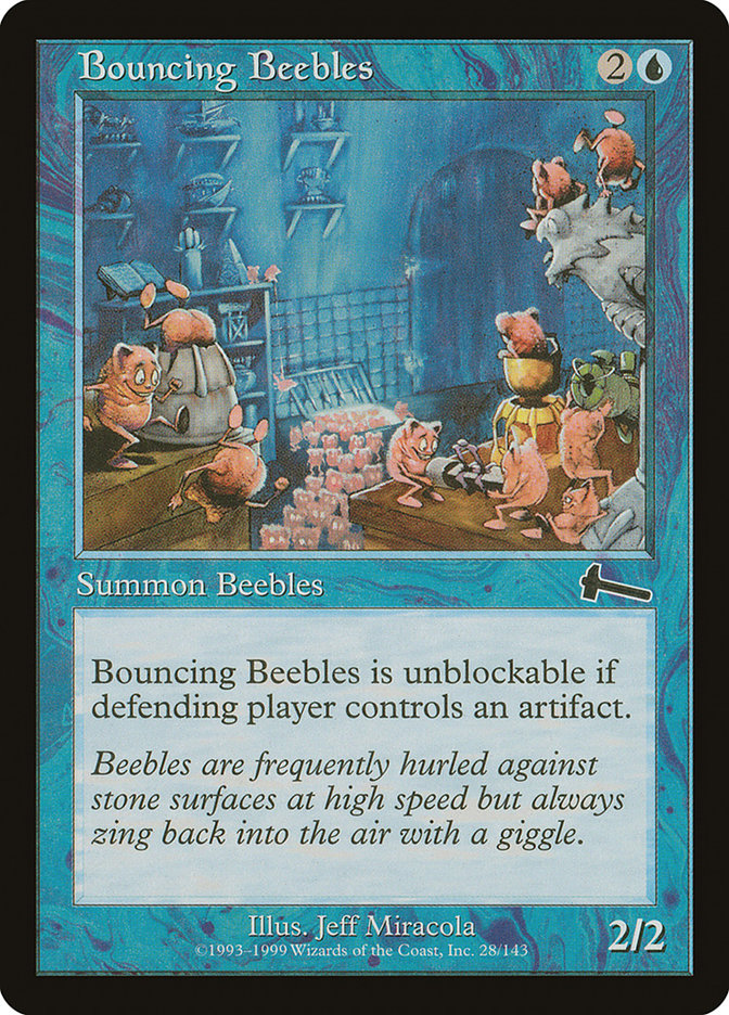 Bouncing Beebles 28/143 (Urza's Legacy) 