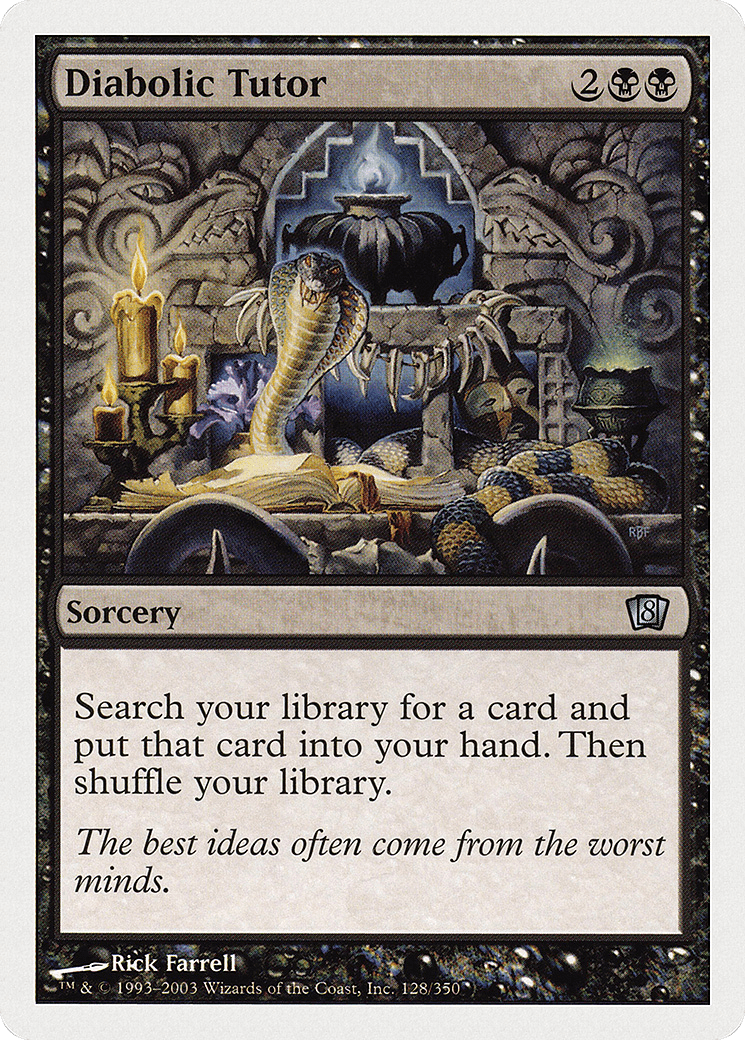 Diabolic Tutor [Eighth Edition] Foil