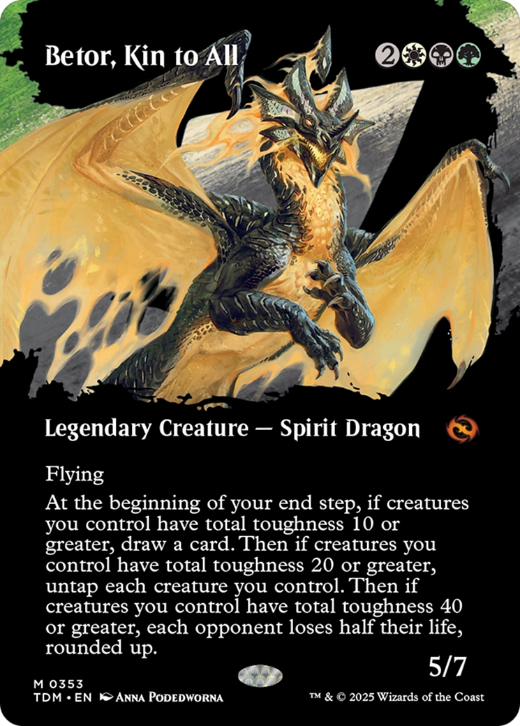 Betor, Kin to All (Borderless) (353) [Tarkir: Dragonstorm]  Foil