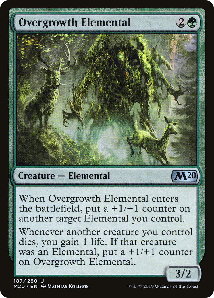 Overgrowth Elemental [Core Set 2020] Foil