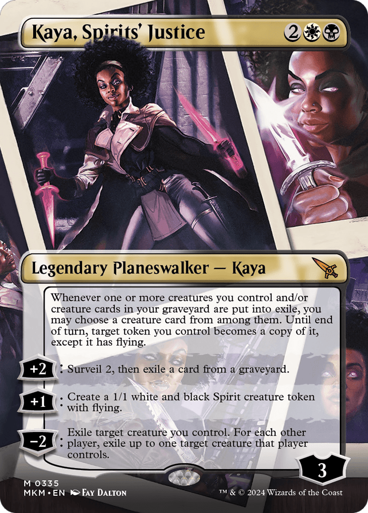 Kaya, Spirits' Justice (Borderless) [Murders at Karlov Manor] Foil