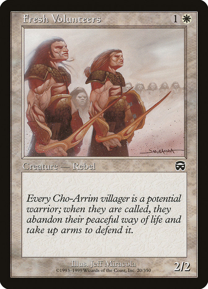 Fresh Volunteers 20/350 (Mercadian Masques) 