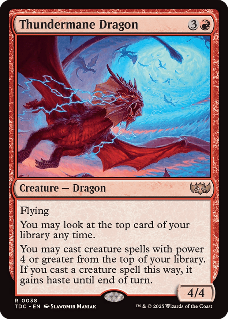 Thundermane Dragon (038) [Commander: Tarkir: Dragonstorm]