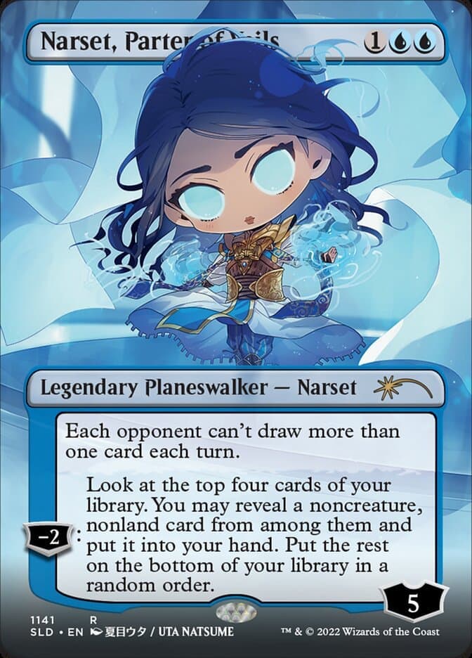 Narset, Parter of Veils (Borderless) [Secret Lair Drop Series] Foil