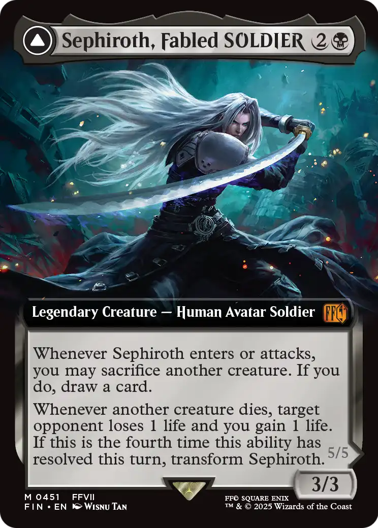 Sephiroth, Fabled SOLDIER (Extended Art) (451) [FINAL FANTASY]  Foil