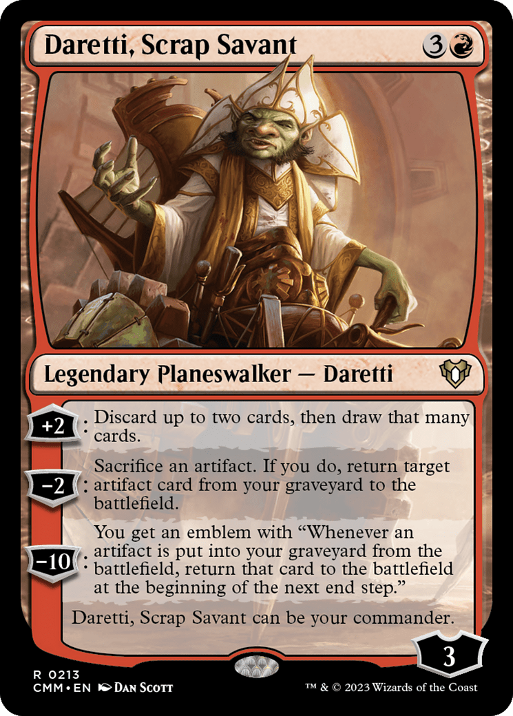 Daretti, Scrap Savant [Commander Masters] Foil