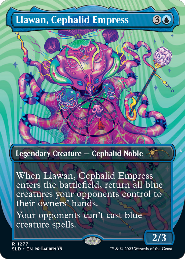 Llawan, Cephalid Empress (Borderless) [Secret Lair Drop Series] Foil